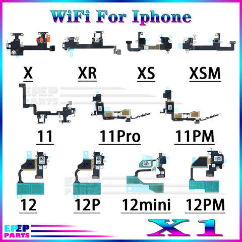 1 шт. оригинальный Wi-Fi антенна сигнальный гибкий кабель для iphone X XR XS 11 12 Pro Max 12mini 11Pro Xsmax 12Pro 1005003692630176