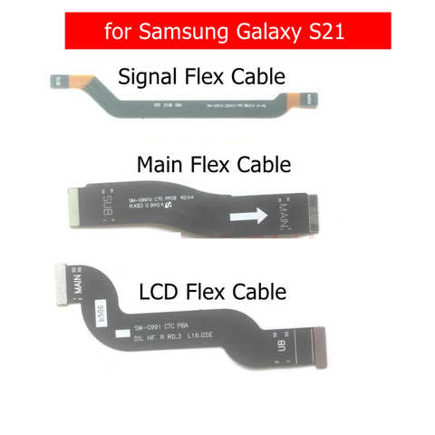 Для Samsung Galaxy S21 G991 материнская плата гибкий кабель ЖК-сигнал материнская плата подключение ЖК ленточный гибкий кабель запасные части 1005003694025216