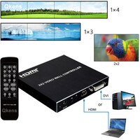 Настенный видеоконтроллер 2x2 HDMI HD 1080P 1X2 1X4 1X3 3x1 4X1, комбинированный процессор с несколькими экранами, комбинированный прибор для сращивания телевизора, устройство для сращивания на 180 ° 1005003701789136