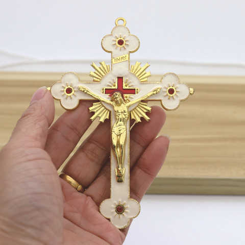 Золотые католические настенные кресты инри, христианские латиноамериканские кресты, молитвенные строительные кресты, подвесное распятие 1005003702286629