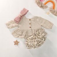 Детская одежда, Роскошный дизайнерский костюм для девочек, Весенняя модная одежда для малышей, топы с длинным рукавом, цветочные шаровары 1005003703164483