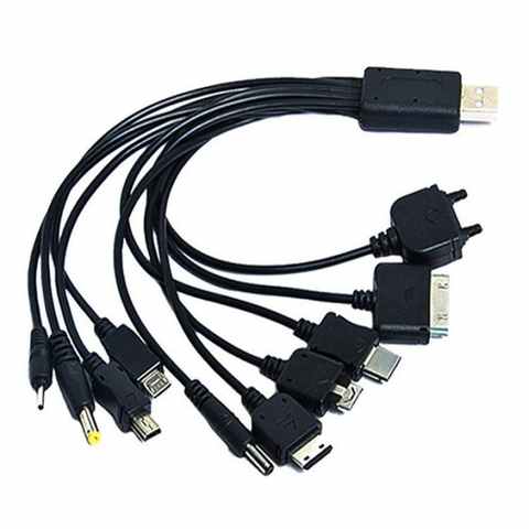 Универсальное зарядное устройство USB для сотового телефона, многозарядный кабель для HTC, Samsung, iPhone, iPo 1005003709623162