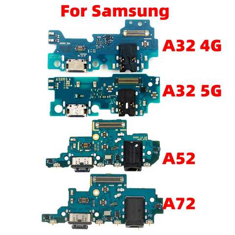 С IC для Samsung Galaxy A32 A42 A52 A72 USB зарядная док-станция разъем плата для зарядки гибкий кабель 1005003709883170