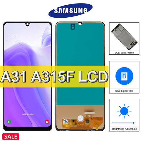 Высококачественный ЖК-дисплей для Samsung Galaxy A31, сенсорный экран с рамкой для Galaxy A31 SM-A315F/DS A315F A315G A315N, дисплей 1005003712764023