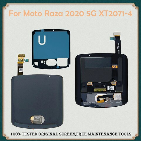 6,2 "оригинальный для Motorola Moto Razr 5G 2020 дюймов, ЖК-дисплей + сенсорный экран, дигитайзер в сборе, Сменное стекло, складное лезвие 1005003716227663