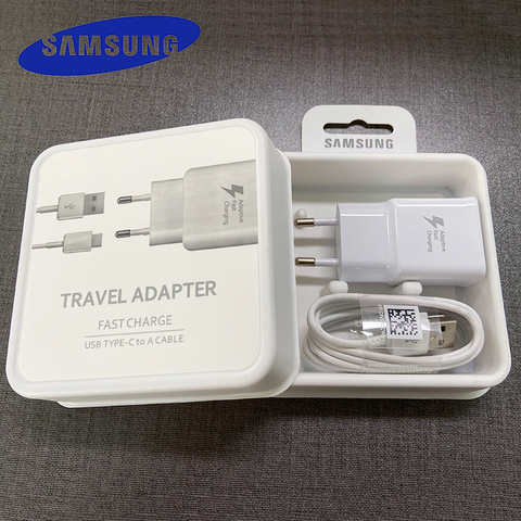 Зарядное устройство Samsung 15 Вт, адаптер для быстрой зарядки с вилкой европейского стандарта, кабель USB Type-C для Galaxy S21 FE S20 S10 S9 S8 Plus S10e note 10 9 A90 a82 1005003717159917