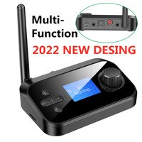 Bluetooth 5,0 аудио передатчик приемник с микрофоном Стерео оптический коаксиальный AUX разъем 3,5 мм RCA беспроводной адаптер ТВ ПК автомобильный динамик 1005003728570736