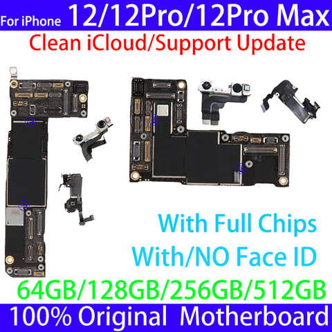 Оригинальная материнская плата для iPhone 12/13 Pro/Pro Max, разблокированная материнская плата с распознаванием лица, материнская плата с бесплатным iCloud для iphone 13 с полными чипами 1005003729848888