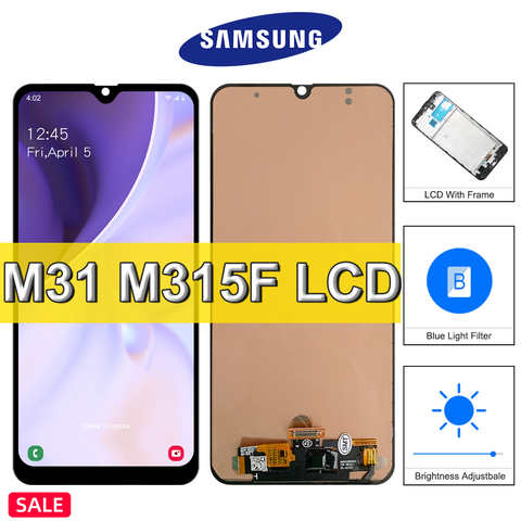ЖК-дисплей TFT для Samsung Galaxy M31, сенсорный экран с рамкой, для Galaxy M31, M315, M315F, дисплей стандарта DS 1005003741597807