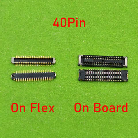 2 шт. 40-контактный ЖК-дисплей FPC коннектор на материнской плате для Xiaomi 10T/10T Pro/Redmi 9/Note 9 Pro 5G /Pocophone POCO X3 X3 NFC/X3Pro 1005003747432586