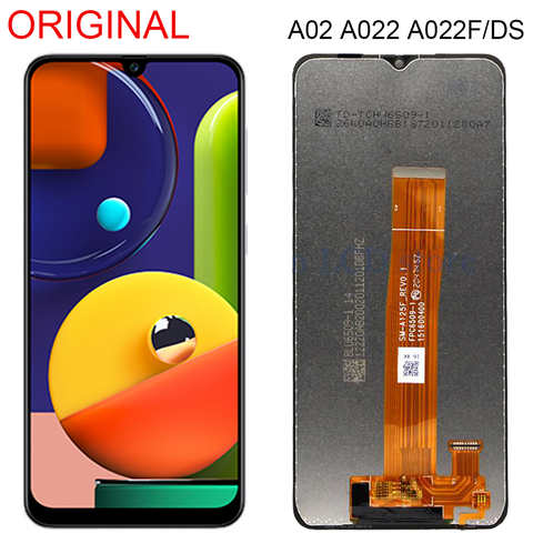 ЖК-дисплей 6,5 "для Samsung Galaxy A02, дигитайзер сенсорного экрана, запасная часть для A022, A022F, A022F/DS, A022M, A022G, оригинал 1005003753970688