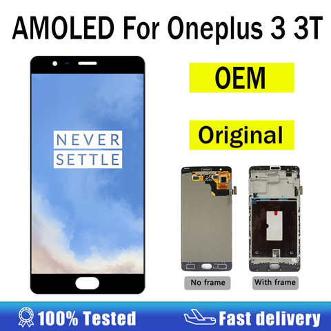 Новый 100% Оригинальный AMOLED дисплей для Oneplus 3 3T 5 5T 6 6T 7 7T 7pro 8 8T 8pro, ЖК-дисплей, сенсорный экран, ЖК-панель, замена 1005003754848669