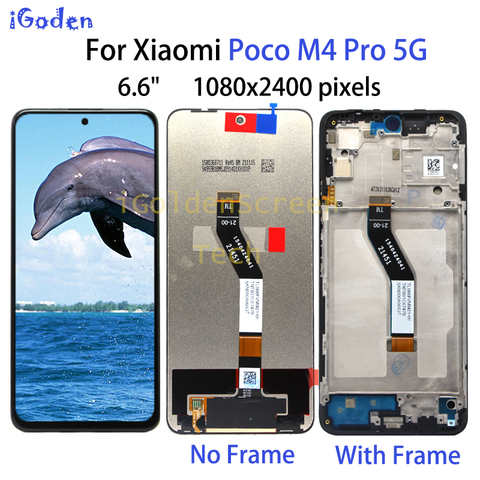 ЖК-дисплей с сенсорным экраном и дигитайзером в сборе для Xiaomi Poco M4 Pro 1005003755292691