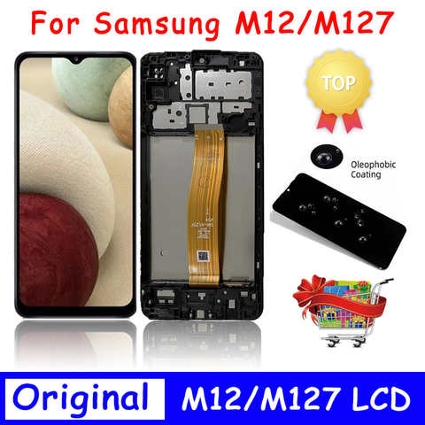6,5 "Оригинальный Для Samsung Galaxy M12 M127 SM-M127FN/DS SM-M127F/DS SM-M127G/DS ЖК-дисплей с сенсорным экраном и дигитайзером в сборе 1005003758017971