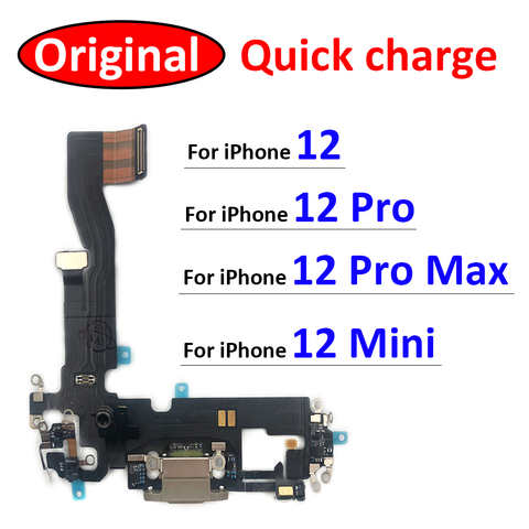 Новая зарядная плата с USB-портом, гибкий кабель для iPhone 12 Pro Max 12, мини док-разъем с микрофоном 1005003763903434