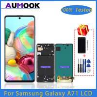 Super AMOLED дисплей для Samsung Galaxy A71, ЖК-дисплей с сенсорным экраном, дигитайзер в сборе, SM-A715F/DS SM-A715F/DSN, ЖК-экран 1005003771946976