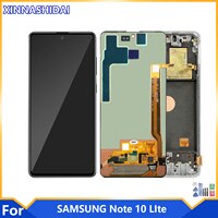 AMOLED/TFT для Samsung Galaxy Note 10 Lite LCD N770F/DS N770F/DSM с рамкой дисплей сенсорный экран дигитайзер note10 lite N770 1005003773115130