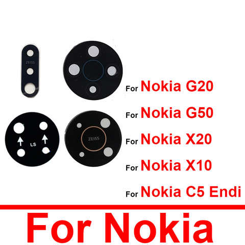 Стекло для объектива задней камеры Nokia G20 G50 X20 X10 C5, стекло для объектива камеры Endi с клейкой наклейкой, запасные части 1005003774564114