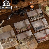 Mr.Paper 6 дизайн Досуг коллекция времени серия Материал Бумага креативные канцелярские украшения DIY Дневник проект материал бумага 1005003775641311