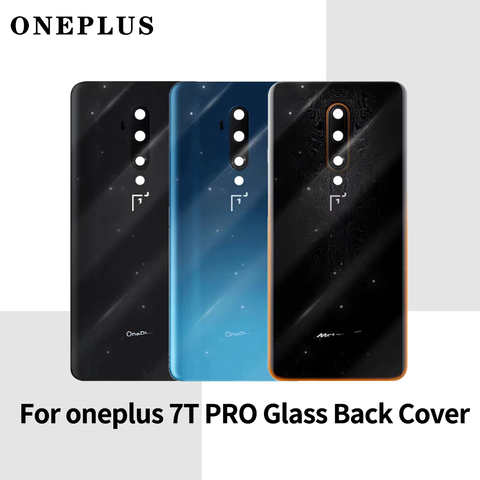 Чехол для Oneplus 7T Pro Mclaren Edition, Задняя стеклянная крышка, задняя панель аккумулятора, чехол для телефона + камера 1005003776884046
