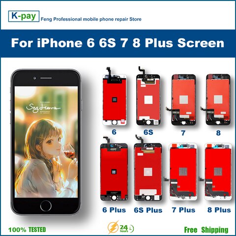 ЖК-дисплей AAAA + для iPhone X XS XR 11 11Pro 11ProMax, 3D сенсорный экран с дигитайзером для iPhone 12, 12ProMax 13, 14, 14Plus, ЖК-инструмент + подарки 1005003777113689