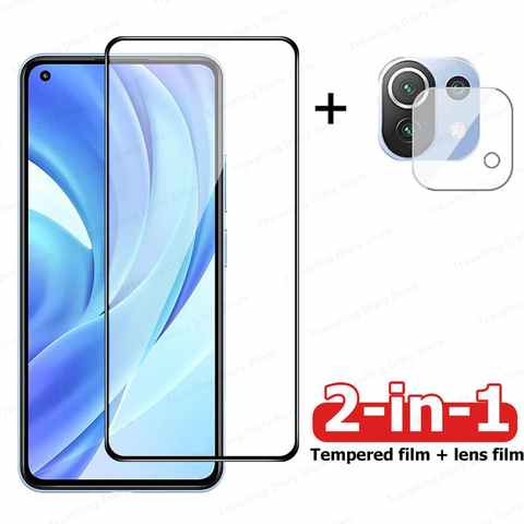 2 в 1, защитная пленка для экрана Xiaomi Mi 11 Lite 4G 5G 11T Pro 11T 10T Lite 10T Pro 10S 1005003783234170