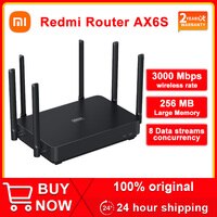 Беспроводной маршрутизатор Xiaomi Redmi AX6S, 3200 Мбит/с, сетка Vpn, Wi-Fi, 6, 2,4 ГГц, 5 ГГц, сетчатая система, двухчастотный ретранслятор антенн 256 Мб, PPPOE 1005003783797320