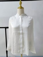 Новинка весна-лето 2022, женские рубашки, белые однобортные рубашки с длинным рукавом 1005003786172507