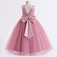 Женское длинное платье принцессы, розовое детское вечернее платье для выпускного вечера, праздничное платье с цветами для девочек на свадьбу вечерние вечеринку, Пышное Платье 1005003787964583