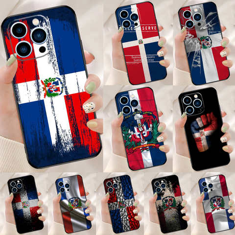 Чехол для телефона с флагом Доминиканской Республики для iPhone 14 13 12 11 Pro Max 13 Mini XR XS X 8 7 Plus SE 2020, мягкая задняя крышка 1005003793597398