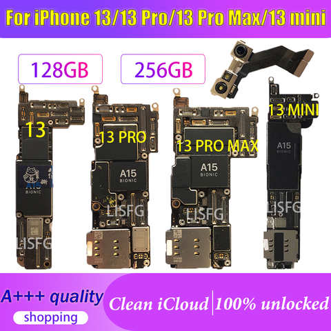 Материнская плата 128 ГБ 256 ГБ для iPhone 13/13 MINI/13 Pro/13 Pro Max, материнская плата с бесплатным iCloud для iPhone, материнская плата с поддержкой обновления IOS 1005003797429257