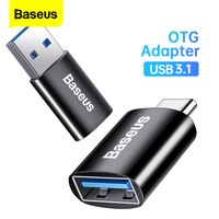 Адаптер Baseus USB 3,1 OTG, переходник Type-C в аналогичный USBC, переходник типа C мама для Macbook, Xiaomi, Huawei, Samsung, 10 Гбит/с, OTG Adapter 1005003797559774