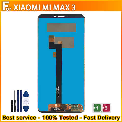 ЖК-экран 6,91 дюйма для Xiaomi Mi Max 3, ЖК-дисплей с сенсорным экраном в сборе для Mi MAX3, сменный ЖК-экран + Инструменты 1005003813813396