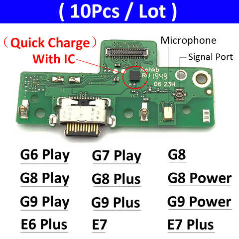 10 шт. док-разъем USB зарядное устройство зарядная плата Порт гибкий кабель для Motorola Moto E6 E7 G6 G7 G8 G9 Play Plus Power E20 E40 1005003818359599
