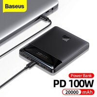 Внешний аккумулятор Baseus на 100 мА · ч с портом USB Type-C и поддержкой быстрой зарядки 1005003822943750