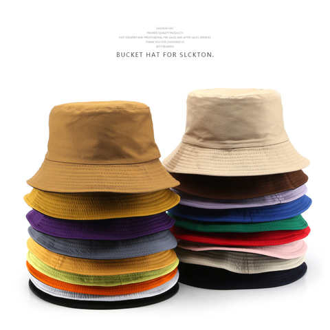 SLECKTON, 100% хлопок, Панама, шляпа для женщин и мужчин, двусторонняя Панама, летние шапки, одноцветные, двусторонняя, рыбацкая шляпа, унисекс 1005003824712229