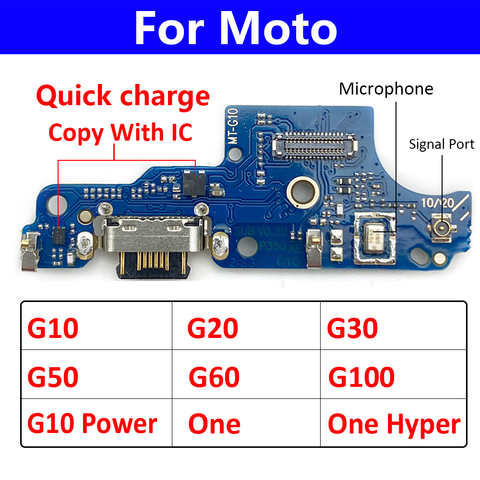 USB-порт для зарядки, док-разъем, зарядная плата, гибкий кабель для Motorola Moto G10 G20 G30 G50 G60 G60s G100 Power One Hyper G50 5G 1005003830091201