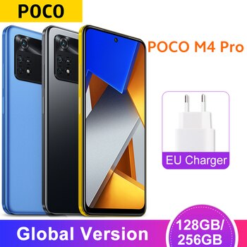 Смартфон глобальная версия POCO M4 Pro 4G, 128 ГБ/256 Гб ПЗУ, Восьмиядерный процессор MTK Helio G96, дисплей 6,43 дюйма 90 Гц, 33 Вт Pro, камера 64 мп, NFC 1005003835187207