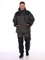 Демисезонный универсальный  мужской костюм ГОРКА-2 (куртка+брюки), хаки  с черными вставками, тактическая одежда 1005003844057098