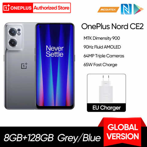 Смартфон OnePlus Nord CE 2 CE2, 8 + 128 ГБ, 65 Вт, 900 дюйма, Android, 64 мп 1005003878212457