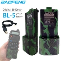Аккумулятор для рации Baofeng, 3800 мАч, 7,4 В, USB-кабель для зарядки раций UV5R 1005003883660532