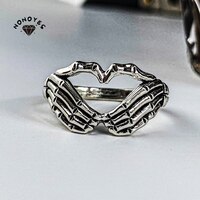 Винтажное женское кольцо Nonoyes в стиле панк, Оригинальное женское кольцо в стиле Хелл, призрак, подарок, оптовая продажа 1005003889462716