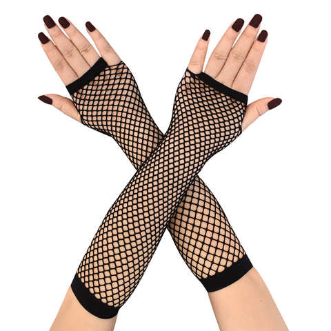 Женские перчатки без пальцев длинные перчатки в сеточку манжеты для ног Готические перчатки в стиле панк-рок перчатки без пальцев сексуальные красивые теплые перчатки для рук перчатки перчатки в сетку митенки перчатки 1005003911995273
