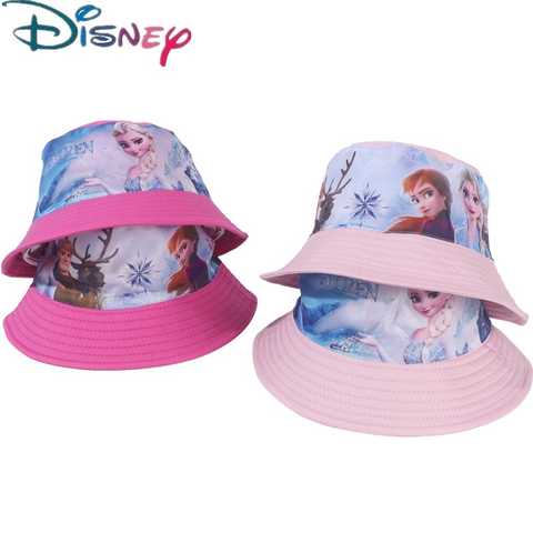 Панама Disney «Холодное сердце» для девочек, детская мультяшная Кепка рыбака, хлопковая детская пляжная шляпа от солнца для девочек 1005003937329466
