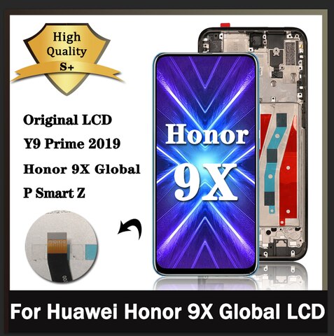 Оригинальный ЖК-дисплей 6,59 ''для Huawei Y9 Prime 2019 / P Smart Z / Honor 9X Global, сенсорный экран с дигитайзером в сборе, рамка для телефона 1005003939609992