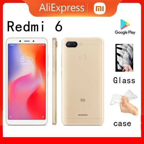 Смартфон Xiaomi Redmi 6, 4 + 64 ГБ, Face ing MT6762 Helio P22 1005003949429021