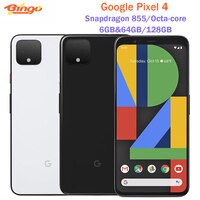 Оригинальный разблокированный сотовый телефон Google Pixel 4, 64 ГБ/128 Гб ПЗУ, экран 5,7 дюйма, Восьмиядерный процессор Snapdragon 855, 6 ГБ ОЗУ, NFC, камера МП и 16 МП, распознавание лица, NFC 1005003949697864