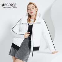 MIEGOFCE 2022 Весна-осень модная удобная короткая женская куртка дизайн с капюшоном и застежкой-молнией женская пальто с длинным рукавом теплая верхняя одежда повседневная спортивная на открытом воздухе парка C22899 1005003961659157