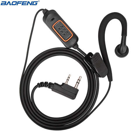 Baofeng 2 Pin K Тип микрофон наушники-вкладыши гарнитура наушники для Baofeng UV-5R S S9 PLUS рация радио 1005003962306259