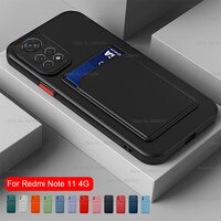 Чехлы Redmy Note 11 с отделением для карт, квадратный силиконовый чехол для телефона Xiaomi redmi note11 s, 11 s, 6,43 дюйма, задняя крышка, чехлы 2201117TG 1005003973035109